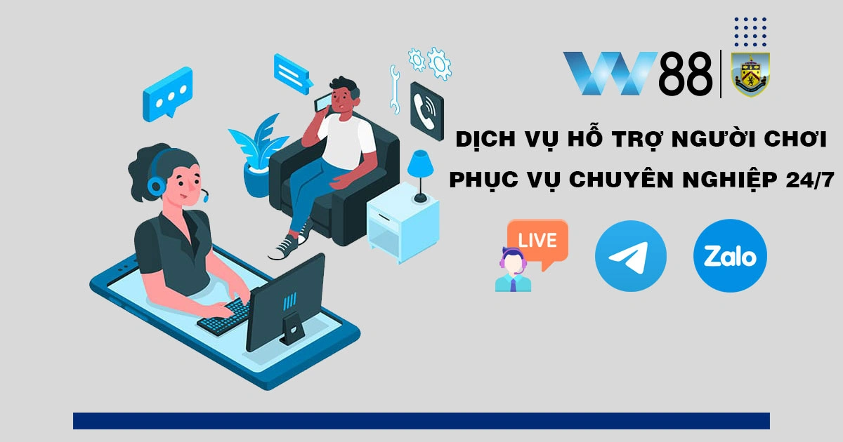 dịch vụ hỗ trợ người chơi w88