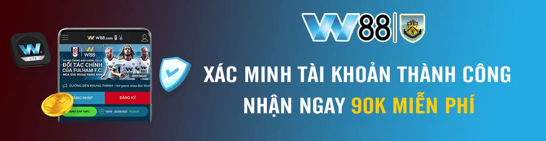 xác minh tặng 90k w88